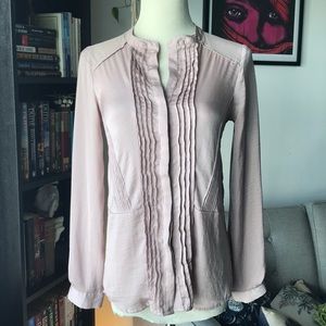 Aritzia Pastel pink dress shirt blouse Small 2